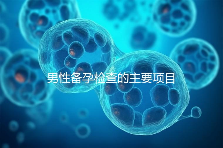 男性備孕檢查的主要項目有哪些？