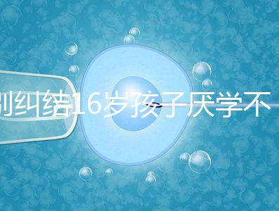 別糾結(jié)16歲孩子厭學(xué)不去上學(xué)怎么辦了，弄清原因再解決
