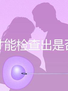 怎樣才能檢查出是否懷孕?