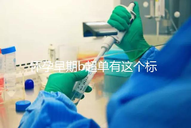 懷孕早期b超單有這個標志一般是女孩，孕囊數據暗藏玄機